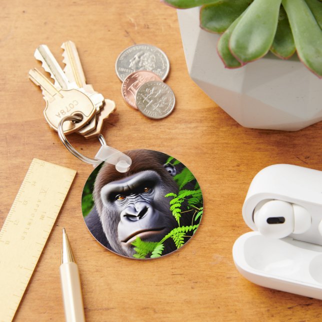Peekaboo Gorilla, Keyring Schlüsselanhänger (Schreibtisch)