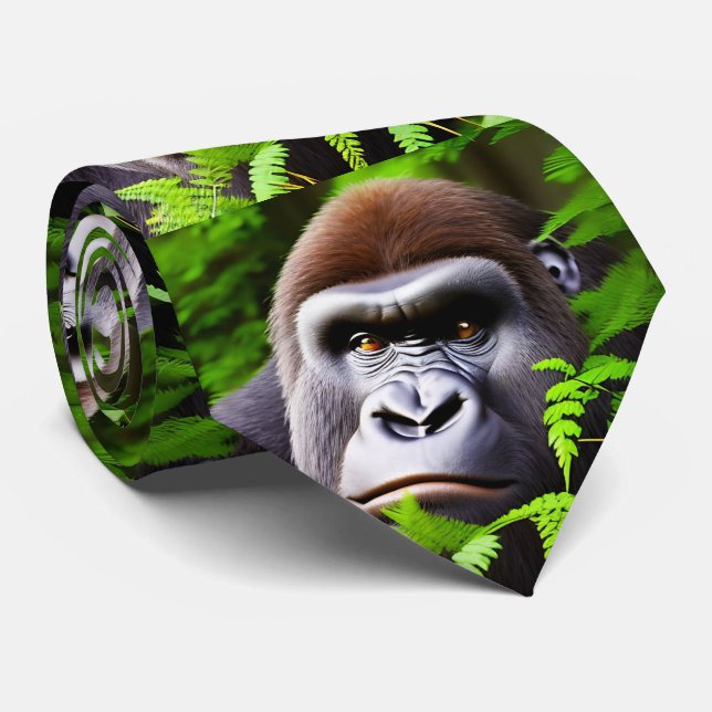 Peekaboo Gorilla, Neck Tie Krawatte (Gerollt)