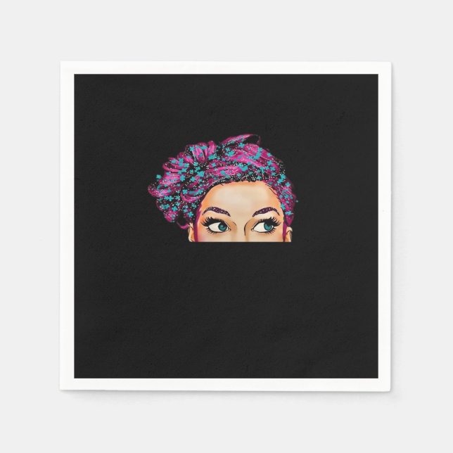 Peekaboo Halloween Design Serviette (Vorderseite)