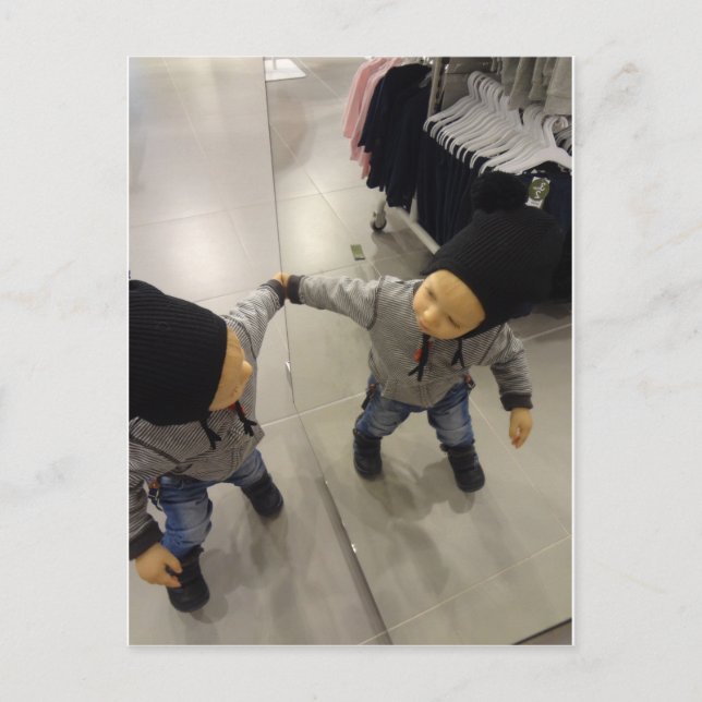 Peekaboo! Kiekeboe! Postkarte (Vorderseite)