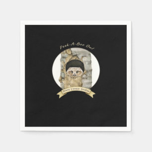 Peekaboo Meme Design für Halloween Serviette
