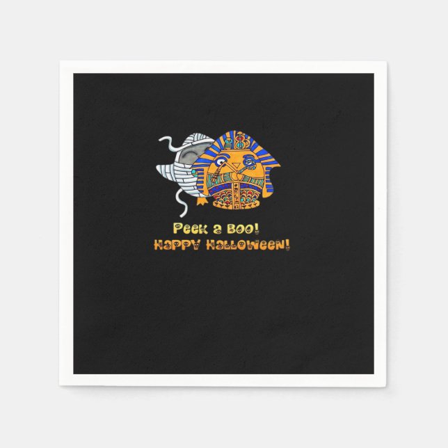 Peekaboo Pengie Halloween Classic Serviette (Vorderseite)
