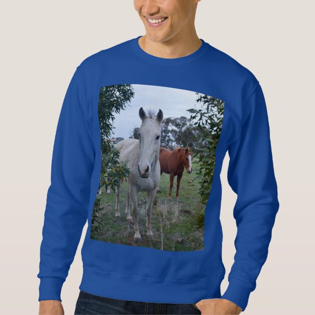 Peekaboo Pferde, Sweatshirt (Vorderseite)