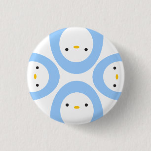 Peekaboo-Pinguine Button