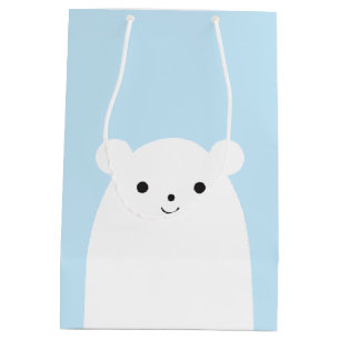 Peekaboo Polar Bear Geschenktasche Mittlere Geschenktüte