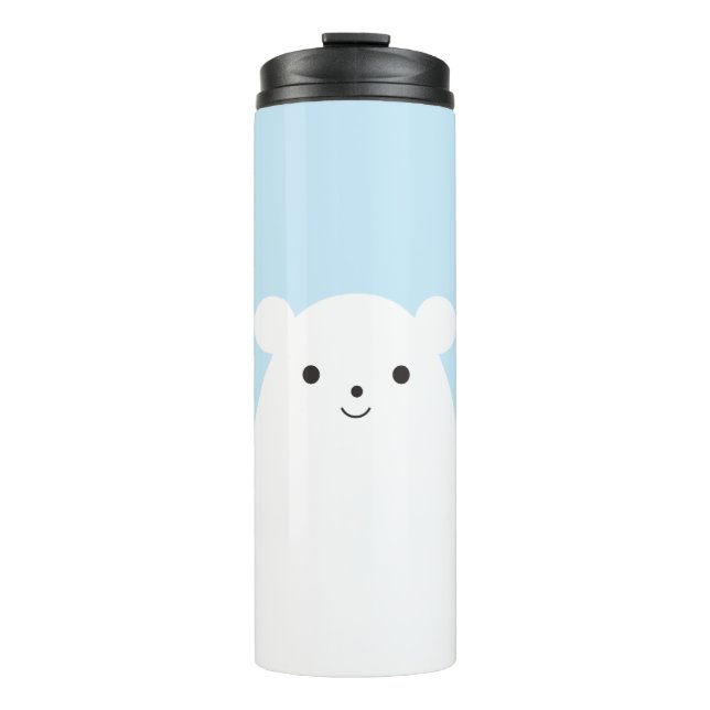 Peekaboo Polar Bear Tumbler Thermosbecher (Vorderseite)