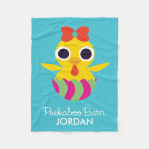 Peekaboo-Scheune Ostern   Bayla das Küken Fleecedecke