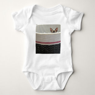 Peekaboo-siamesisches Kätzchen-Shirt Baby Strampler
