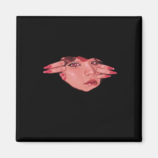 Peekaboo - Sloth Design Vibes Magnet (Vorne)