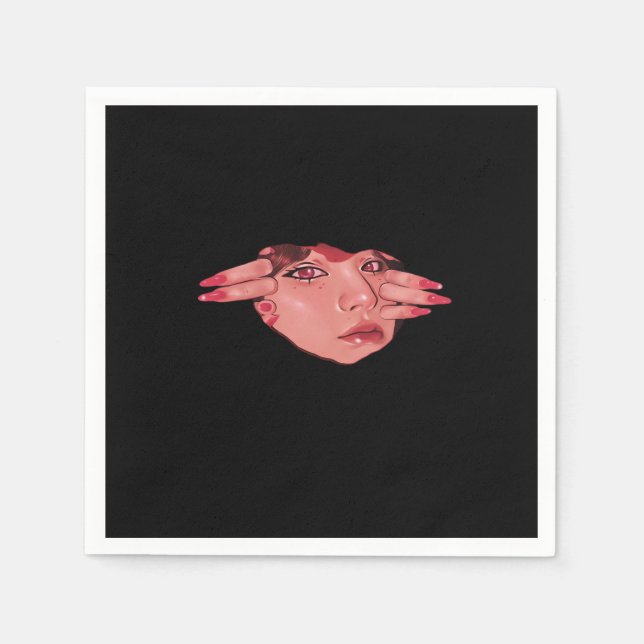 Peekaboo - Sloth Design Vibes Serviette (Vorderseite)