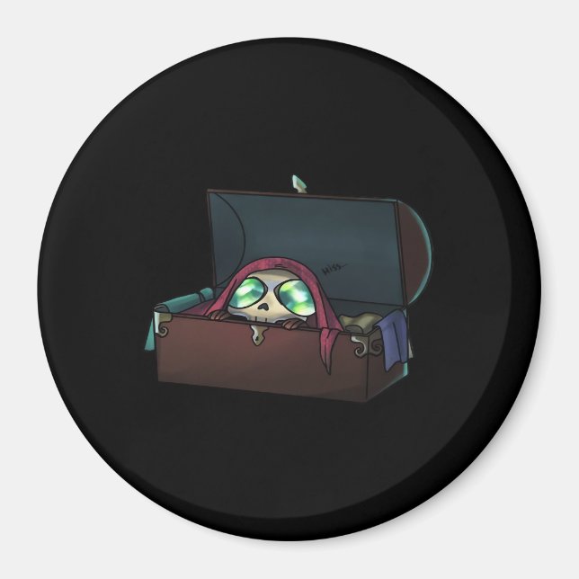Peekaboo Sloth Halloween Magnet (Vorne)