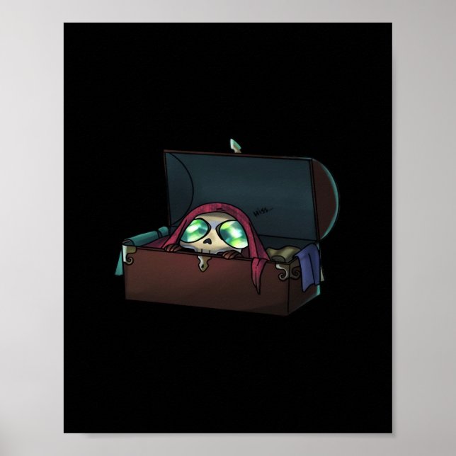 Peekaboo Sloth Halloween Poster (Vorne)
