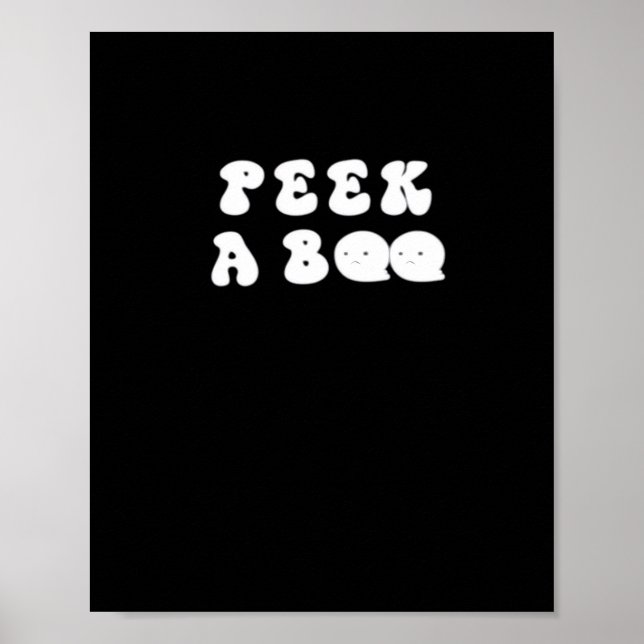 Peekaboo Spooky Slogan Poster (Vorne)
