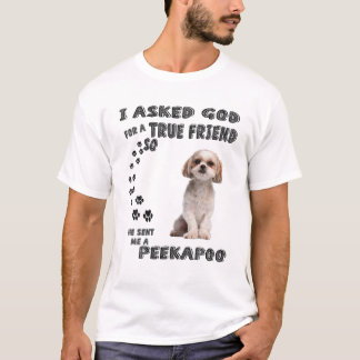 Peekapoo Sprichwort Mama Vater Kostüm, Niedlich Po T-Shirt