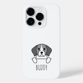 Peeking Beagle Niedlicher Individuelle Name Handy- Case-Mate iPhone 14 Pro Hülle