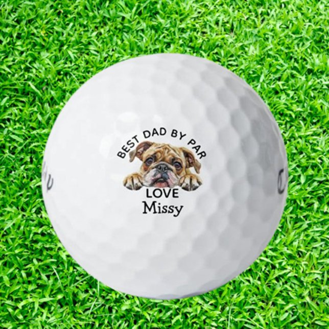 Peeking Bulldog individualisieren Golfball (Personalize your game with Peeking Bulldog customized golf balls.  )
