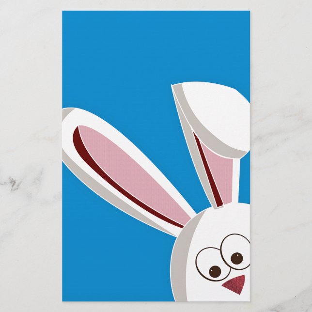 Peeking Bunny Briefpapier (Vorderseite)