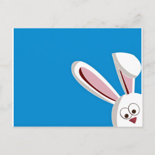 Peeking Bunny Postkarte