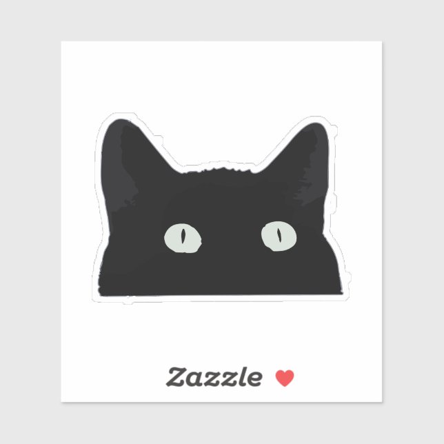 Peeking Cat Aufkleber (Blatt)