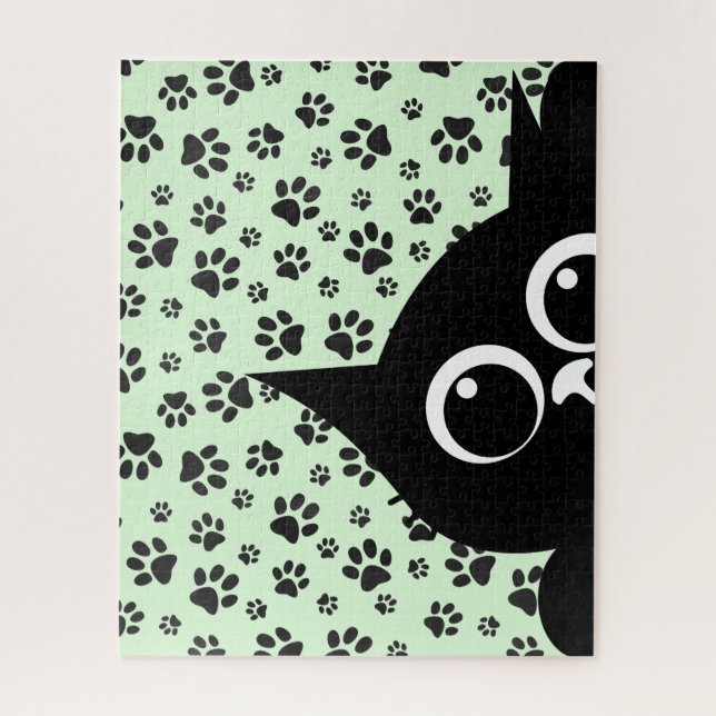 Peeking Cat Design Puzzle (Vertikal)