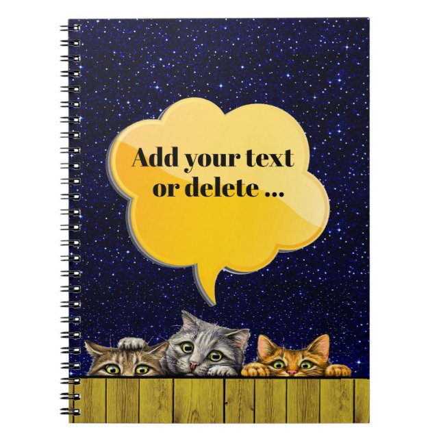 Peeking Cats  Notizblock (Vorderseite)