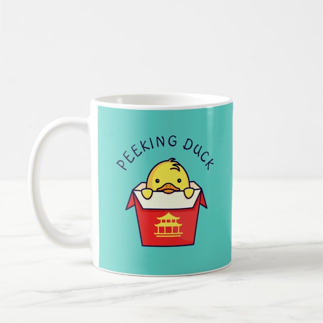 Peeking Duck Pun Kaffeetasse (Links)