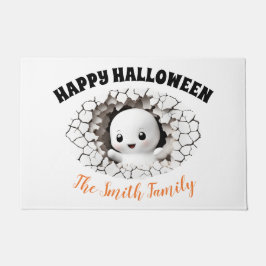 Peeking Ghost Name Funny Halloween Doormat Fußmatte