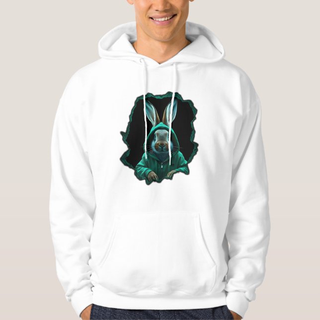 Peeking Kash Rabbit Hoodie (Vorderseite)