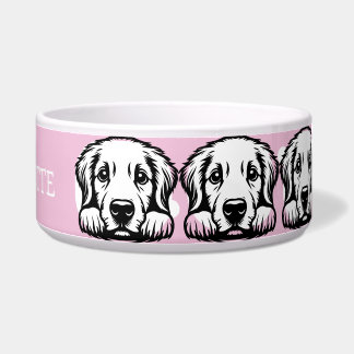 Peeking Labrador Pink-Design anpassen Napf