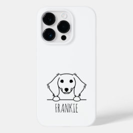 Peeking Miniatur Dackel Individuelle Name Telefong Case-Mate iPhone 14 Pro Hülle