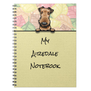 Peeking Niedlich Airedale Notebook Notizblock