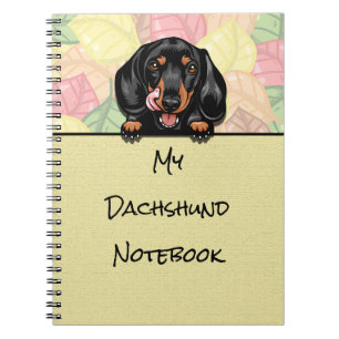 Peeking-Notebook mit niedlicher Dackel Notizblock