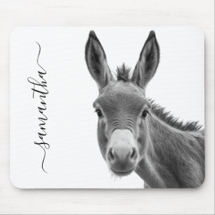 Peeking Sneaky Donkey Niedlich Personalisiert Mousepad