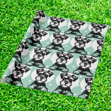 Peeking Terrier Green Personalisiert Theme