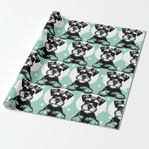 Peeking Terrier Green Personalisiert Theme