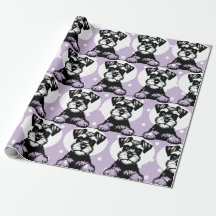 Peeking Terrier Lila Personalisiertes Thema