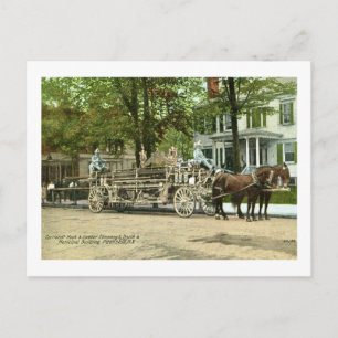 Peekskill, N.Y., Cortland Hook & Ladder-Feuerwehrw Postkarte