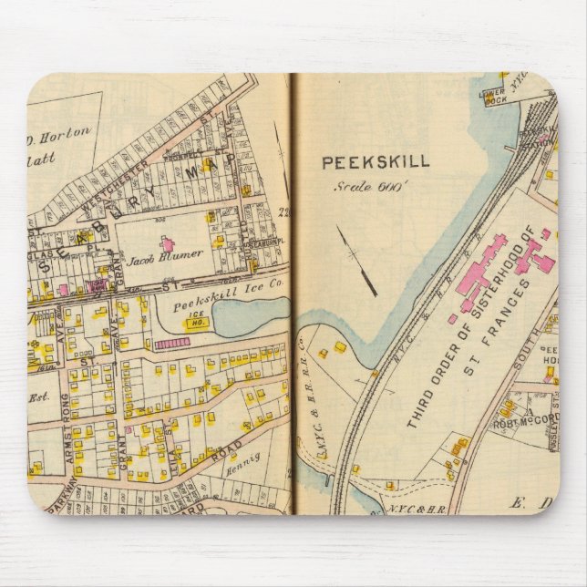 Peekskill, New York Mousepad (Vorne)