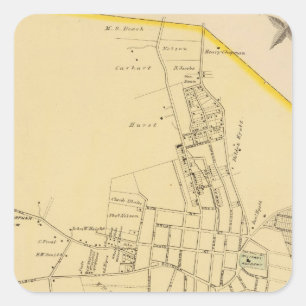 Peekskill, NY Quadratischer Aufkleber