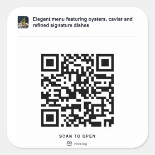 PeekTag QR Aufkleber Vorlage