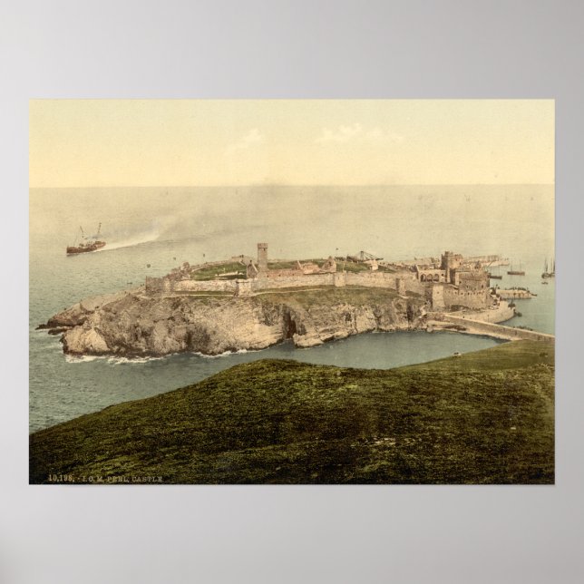 Peel Castle, St. Patrick's Isle, Isle of Man Poster (Vorne)
