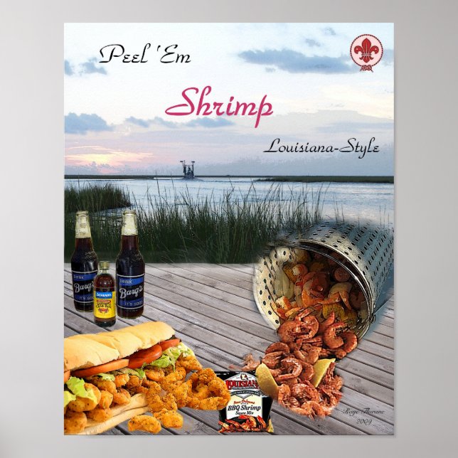 Peel Em Shrimp Poster (Vorne)