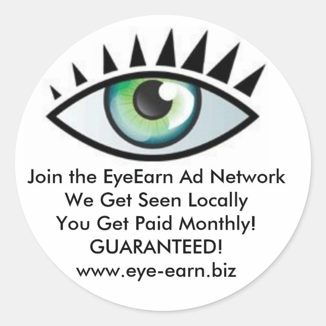 Peel-n-Stick Income Builder Runder Aufkleber (Vorderseite)