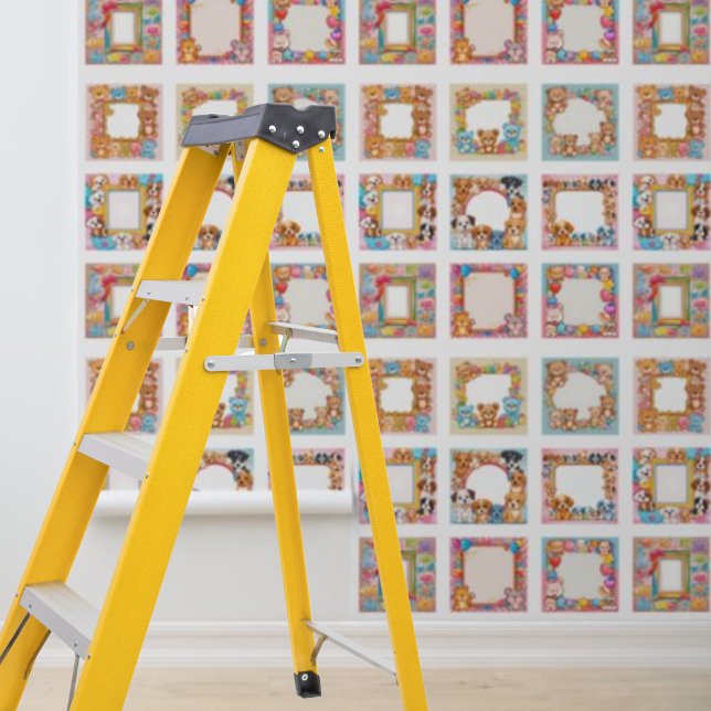 Peel Stick Kinderzimmer Welpen Teddy Bären Foto Tapete (Peel Stick nursery puppies teddy bears photo gallery Wallpaper
)