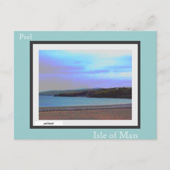 Peel Strand... Postkarte (Vorderseite)