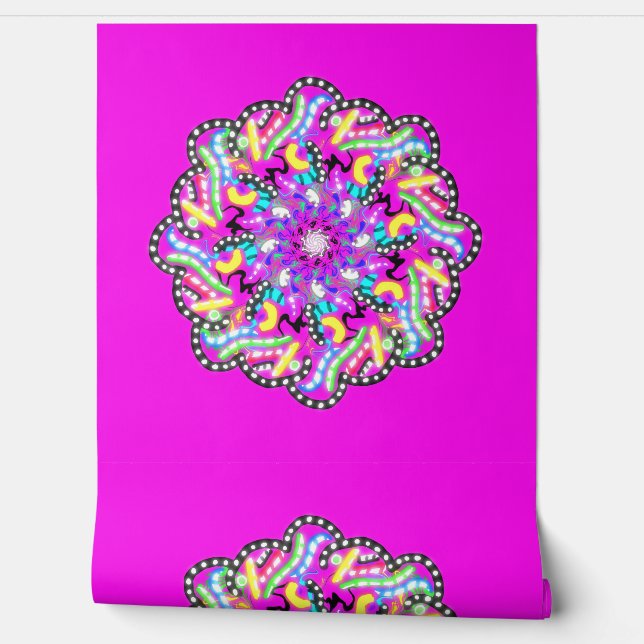 Peel- und Stick-Tapete 9 - Lila Tapete (Abrollen)