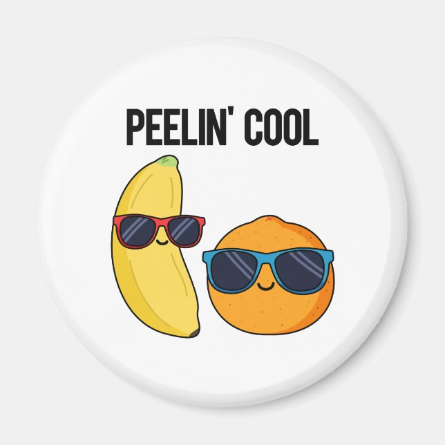 Peelin Cool Funny Fruit Pub Magnet (Vorne)