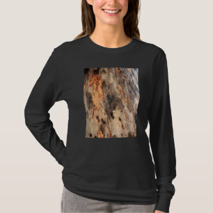 Peeling-Flocken der Rinde des Eukalyptusbaums Foto T-Shirt