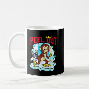 Peeling out Funny Schimpanzee Niedlicher Affe Ice Kaffeetasse