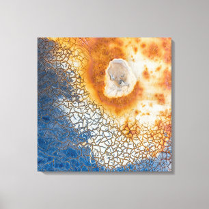 Peeling Paint und Rusty Abstrakt Leinwanddruck